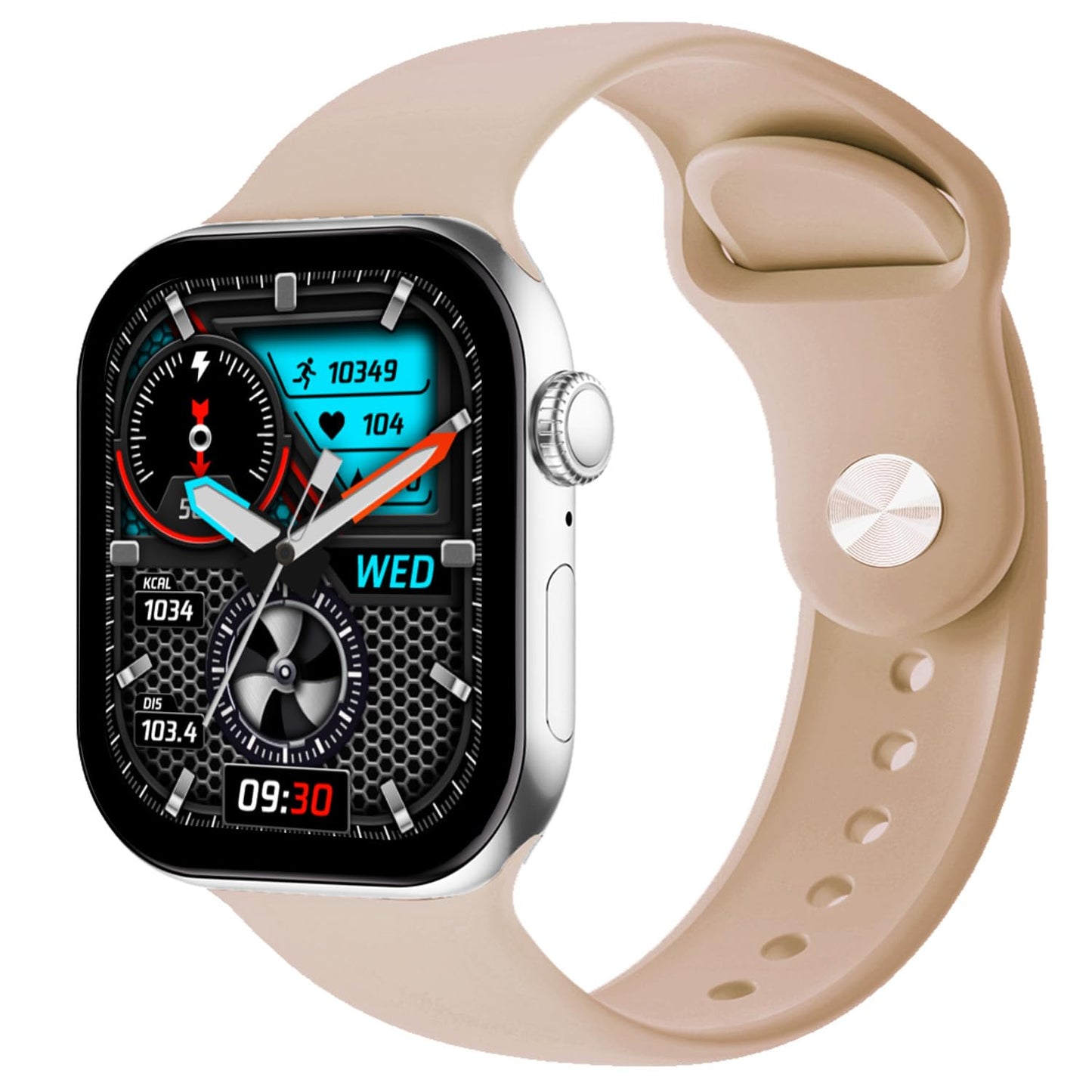 Fire-Boltt Ring X Smartwatch 2.01” Display with Always On Display, Bluetooth Calling, Wireless Charging, AI Voice Assistant, 100+ Sports Modes, Health Suite, 500+ Watchfaces (Black S)