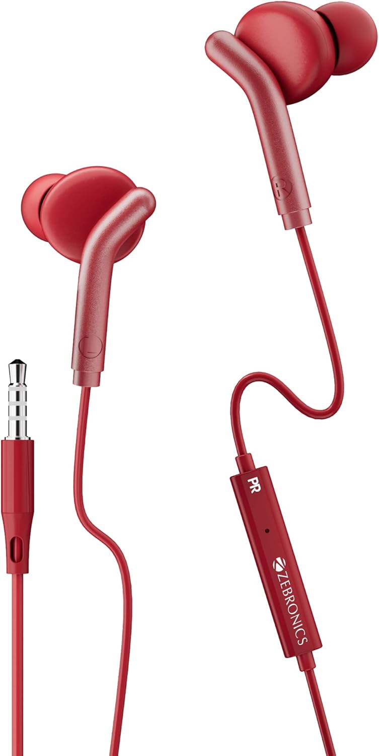 Bro in Ear Wired Earphones with Mic, 3.5mm Audio Jack, 10mm Drivers, Phone/Tablet Compatible (Green)