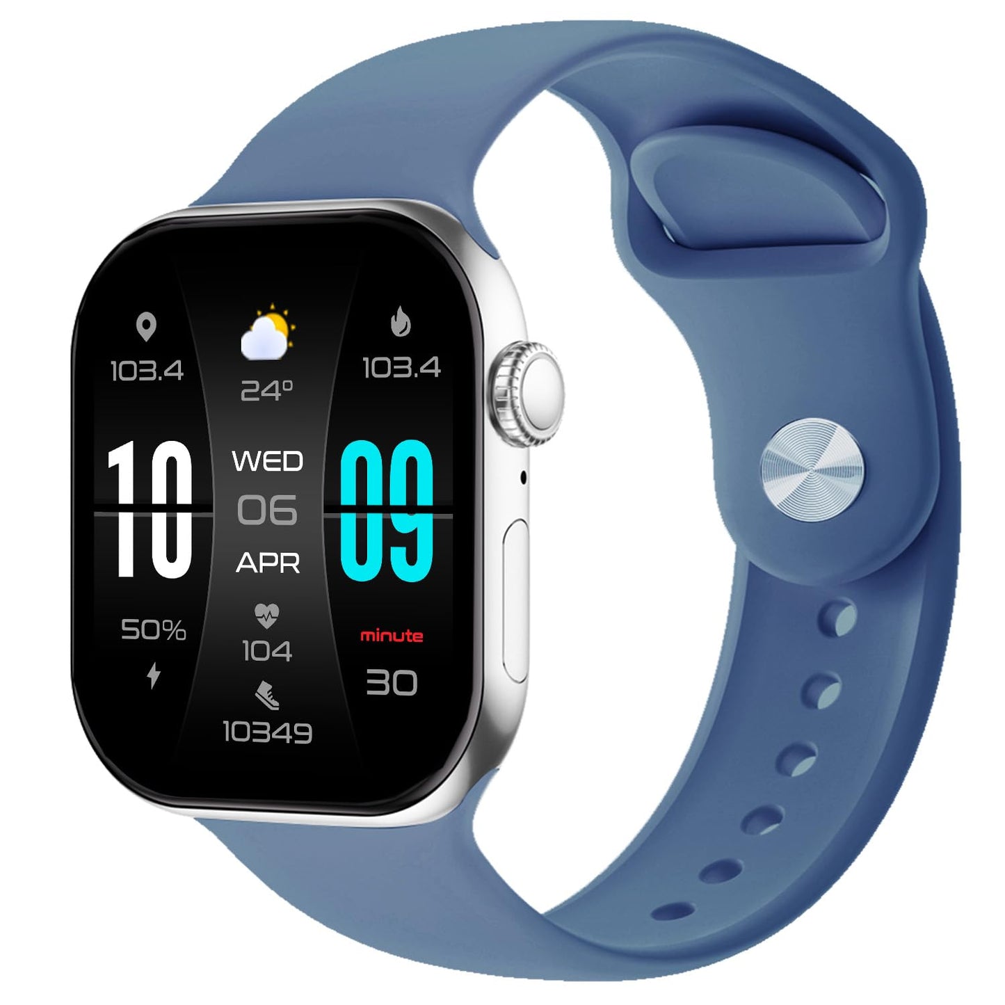 Fire-Boltt Ring X Smartwatch 2.01” Display with Always On Display, Bluetooth Calling, Wireless Charging, AI Voice Assistant, 100+ Sports Modes, Health Suite, 500+ Watchfaces (Black S)