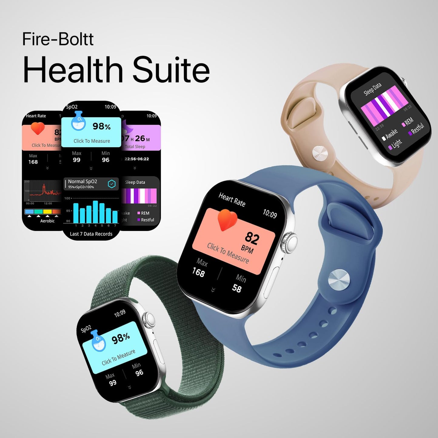 Fire-Boltt Ring X Smartwatch 2.01” Display with Always On Display, Bluetooth Calling, Wireless Charging, AI Voice Assistant, 100+ Sports Modes, Health Suite, 500+ Watchfaces (Black S)