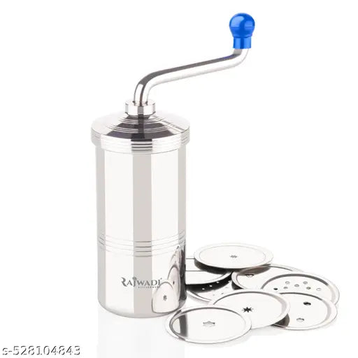 Premium Quality Stainless Steel Sev Sancha Machine/Muruku Maker with 6 Jali,(9 No.) Kitchen press/sev maker/Murukku machine