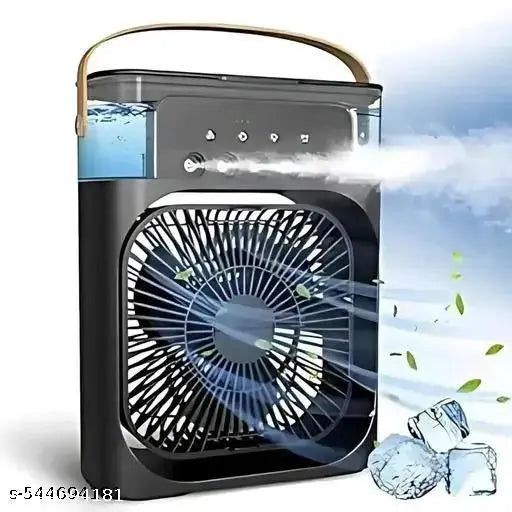 Mini Portable Air Cooler Fan with Water & Ice Chamber | Rechargeable Personal Air Conditioner for Home, Office & Travel (Random Color)
