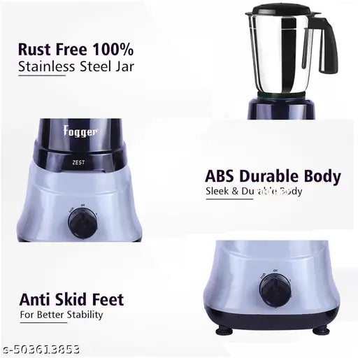 Zest Pro MG 600 Watt ( Mixer 600 Watt / Mixi / Jucer/ Jar /3 SS jar)