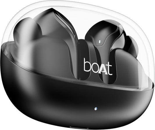 Airdopes 311 Pro Truly Wireless in Ear Earbuds, Up to 50 Hrs Playtime, Dual Mics, Low-Latency Mode, ASAP Charging, IPX4, IWP Tech, BT v5.3 (Active Black)