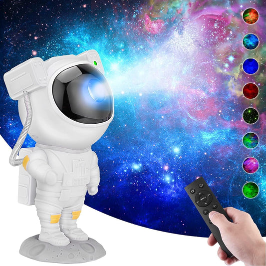 Night Lamp, Astronaut Galaxy Projector Night Light, with Remote Control Timer 360° Adjustable Kids Astronaut Led Lamp for Baby Adults Bedroom, Gaming Room, Home Party