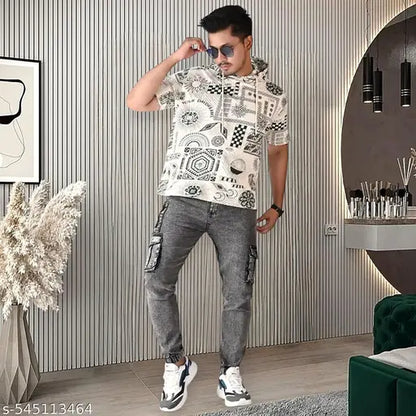 Best Trendy cargo jeans Grey