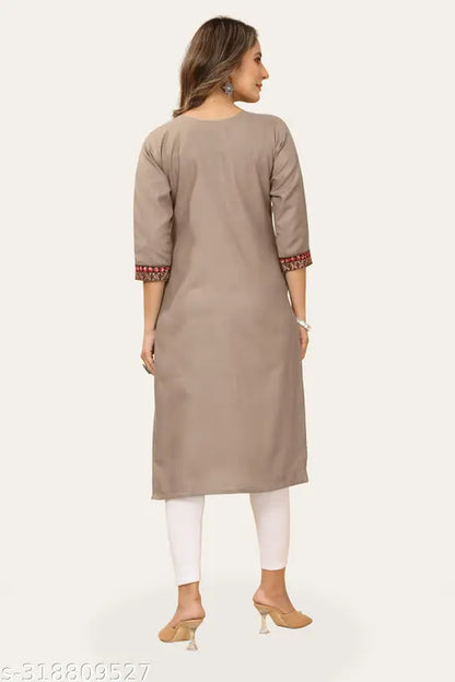 stylelist kurti with embroidered work