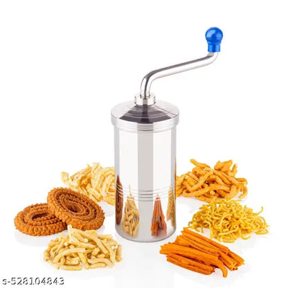 Premium Quality Stainless Steel Sev Sancha Machine/Muruku Maker with 6 Jali,(9 No.) Kitchen press/sev maker/Murukku machine