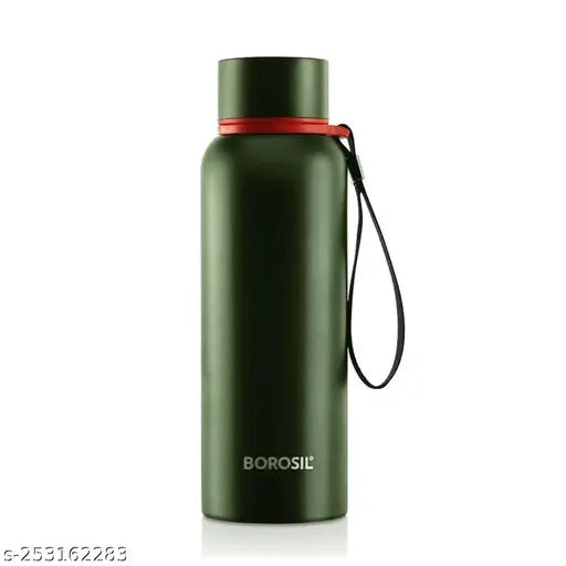 BOROSIL - Stainless Steel Hydra Trek - Vacuum Insulated Flask Water Bottle, Green, 700ML