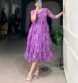 ELEGENT FLORAL PRINTET MAXI DRESS