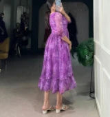 ELEGENT FLORAL PRINTET MAXI DRESS