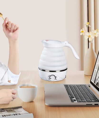 Electric Kettle, Hot Water Kettle, (600-Watt) Portable kettle for Travel, Foldable Kettle for Hot water/Tea kettle For instant Tea & Coffee Maker | kettle for office desk (color may vary)