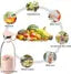 Portable Mini Juicer Blender, USB Rechargeable Fruit Maker Machine, Portable Personal Size Juicer Bottle Grinder Mixer Blender for Smoothie, Juices and Shakes (Multi)