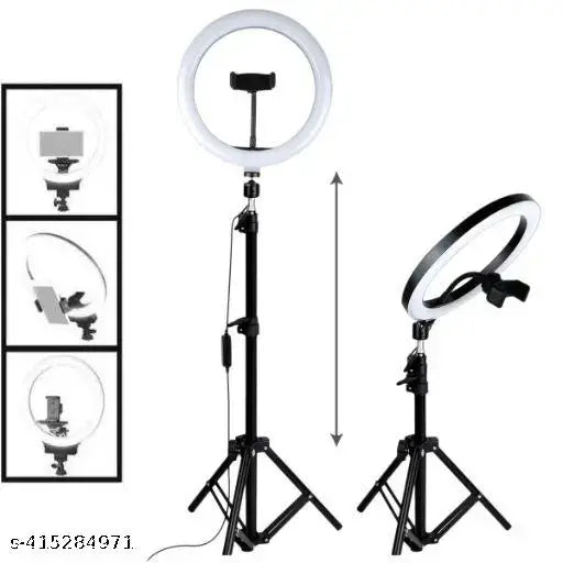 26cm Ring Light Studio Mobile Selfie Light with Stand 7 Feet Tripod